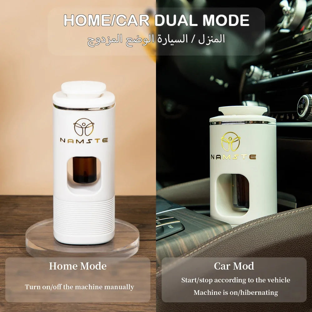 Namste Car Air Freshener 10ML USB Charging 7 Color Atmosphere Light Hotel Fragrance Aromatic Oil Diffuser Home Freshener Device