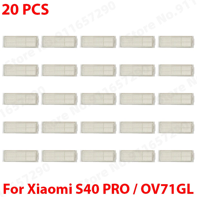 For Xiaomi Robot Vacuum S40 Pro OV71GL Vacuum Cleaner Replacement Spare Parts Main Side Brush HEPA Filter Mop Cloth Accessories