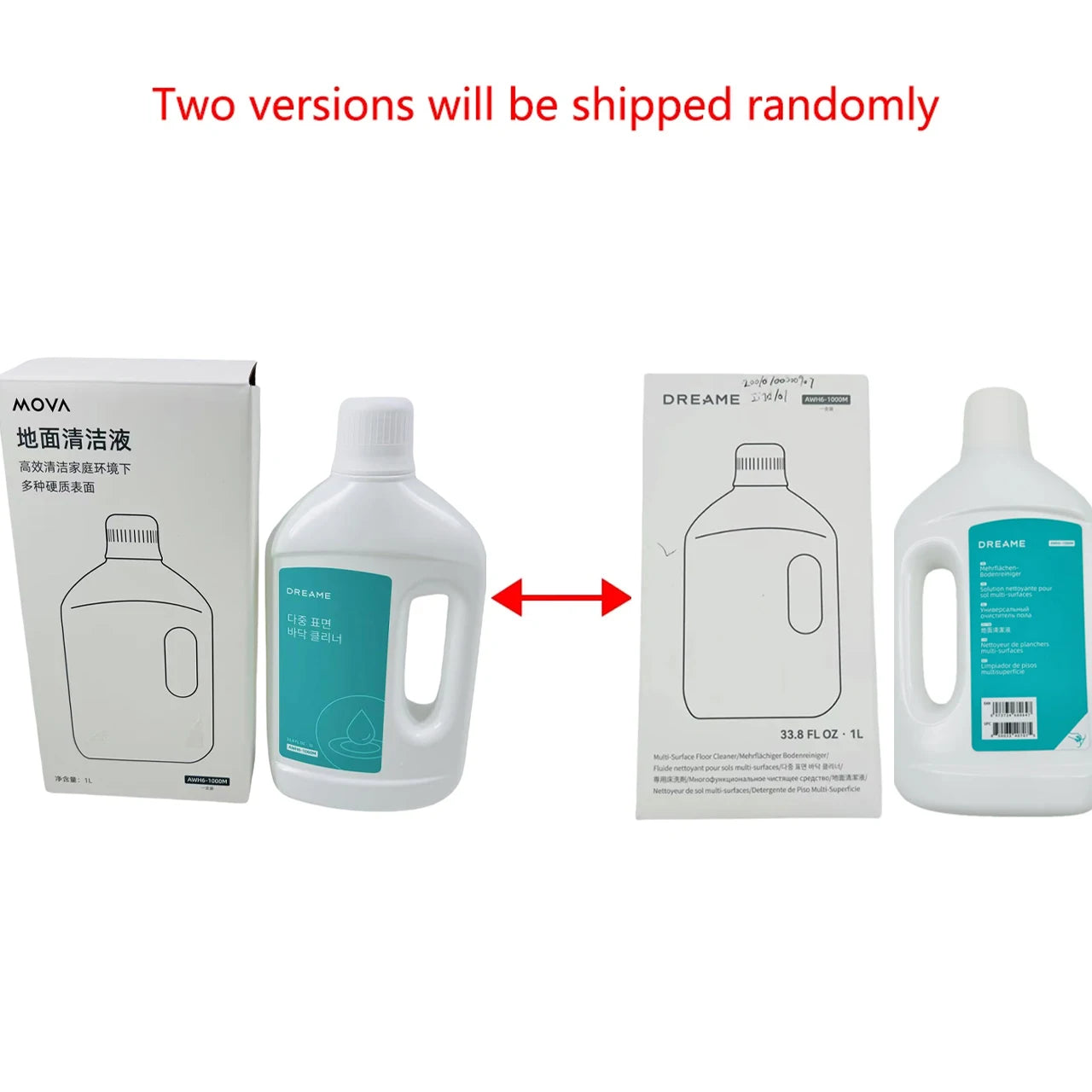 Original Floor Cleaning Solution for Dreame X40 Ultra X30 Ultra Vacuum Cleaner Parts Detergent Cleaning Fluid Mops Antibacterial