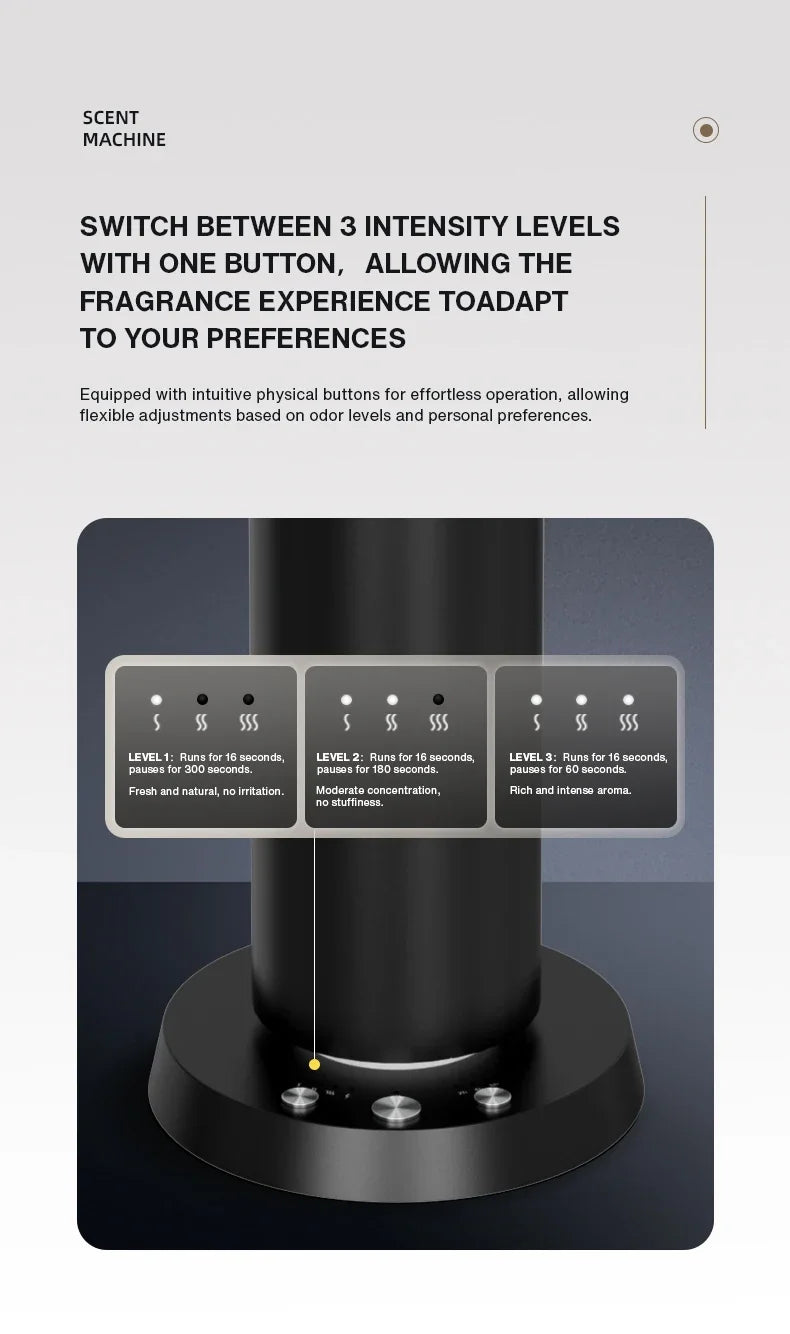 NAMSTE Smart Aroma Diffuser Essential Oil Diffusers Bluetooth Remote Button Control Fragrance Diffuser Scent Air Machine Home