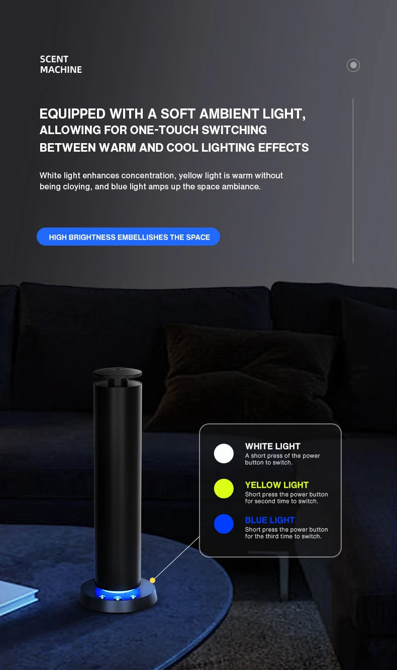 NAMSTE Smart Aroma Diffuser Essential Oil Diffusers Bluetooth Remote Button Control Fragrance Diffuser Scent Air Machine Home