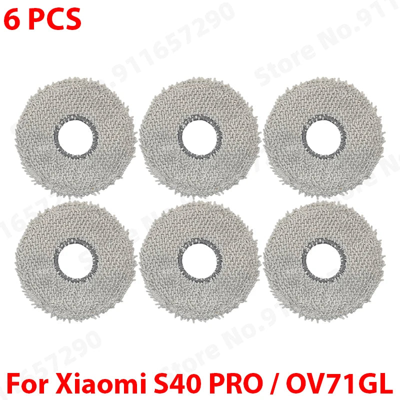 For Xiaomi Robot Vacuum S40 Pro OV71GL Vacuum Cleaner Replacement Spare Parts Main Side Brush HEPA Filter Mop Cloth Accessories