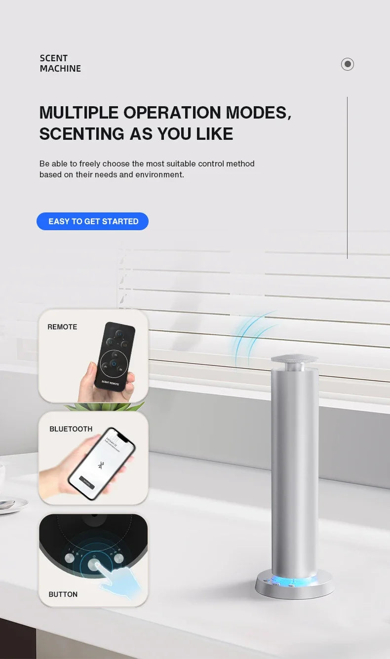 NAMSTE Smart Aroma Diffuser Essential Oil Diffusers Bluetooth Remote Button Control Fragrance Diffuser Scent Air Machine Home
