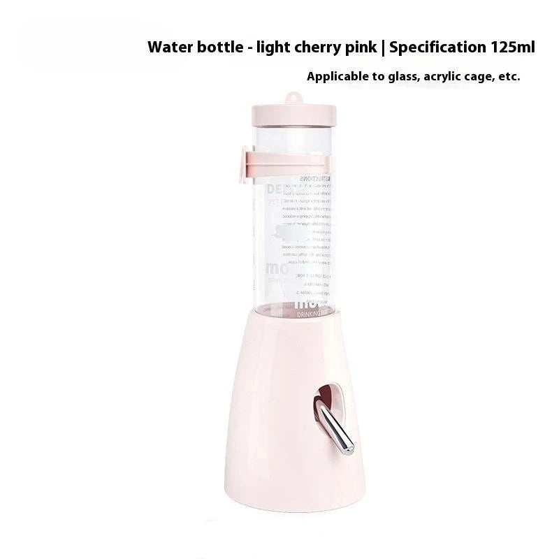 2In1 Hamster Feeder And Waterer Large Capacity Leakproof Automatic Feeder Food Water Dispenser Leak Proof Food Feeding Supplies