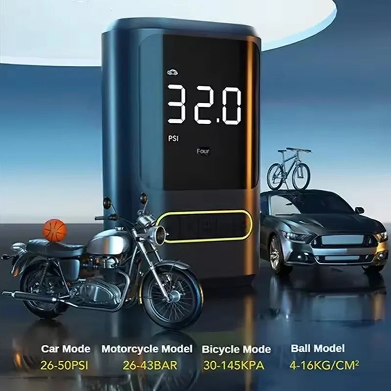 Xiaomi 150PSI 4000mAh Car Air Compressor Inflatable Pump With LED Lamp For Car Motorcycle Tyre Inflator Wireless Electric FOR