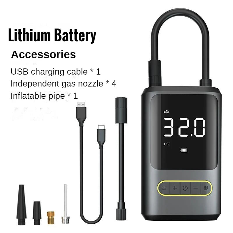Xiaomi 150PSI 4000mAh Car Air Compressor Inflatable Pump With LED Lamp For Car Motorcycle Tyre Inflator Wireless Electric FOR