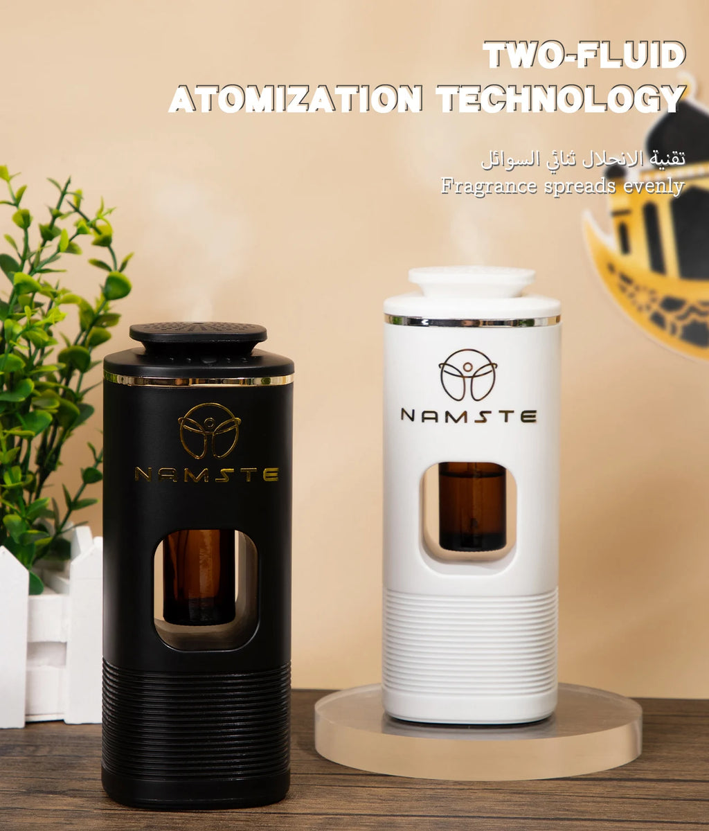 Namste Car Air Freshener 10ML USB Charging 7 Color Atmosphere Light Hotel Fragrance Aromatic Oil Diffuser Home Freshener Device