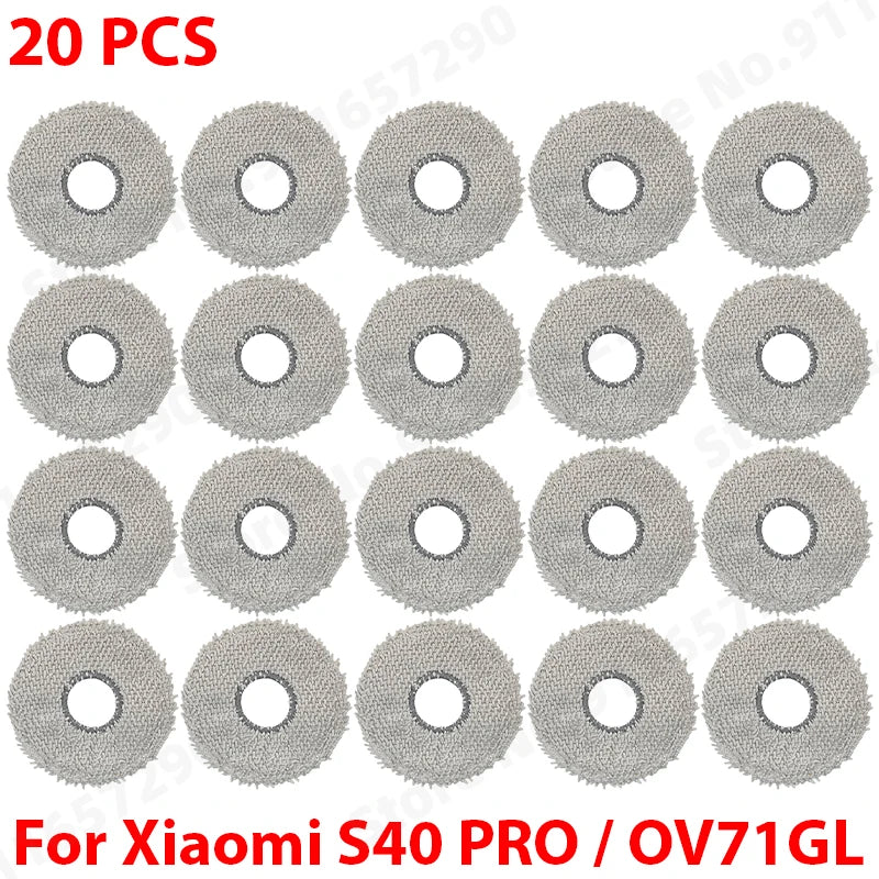 For Xiaomi Robot Vacuum S40 Pro OV71GL Vacuum Cleaner Replacement Spare Parts Main Side Brush HEPA Filter Mop Cloth Accessories