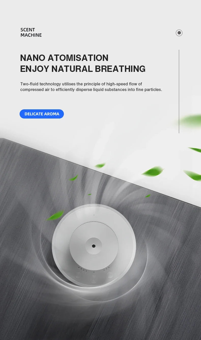 NAMSTE Smart Aroma Diffuser Essential Oil Diffusers Bluetooth Remote Button Control Fragrance Diffuser Scent Air Machine Home