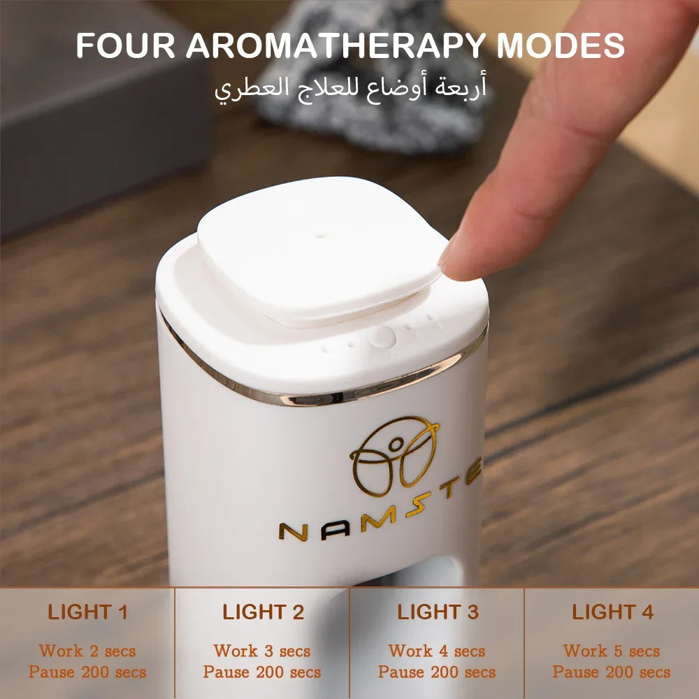 Namste Car Air Freshener 10ML USB Charging 7 Color Atmosphere Light Hotel Fragrance Aromatic Oil Diffuser Home Freshener Device