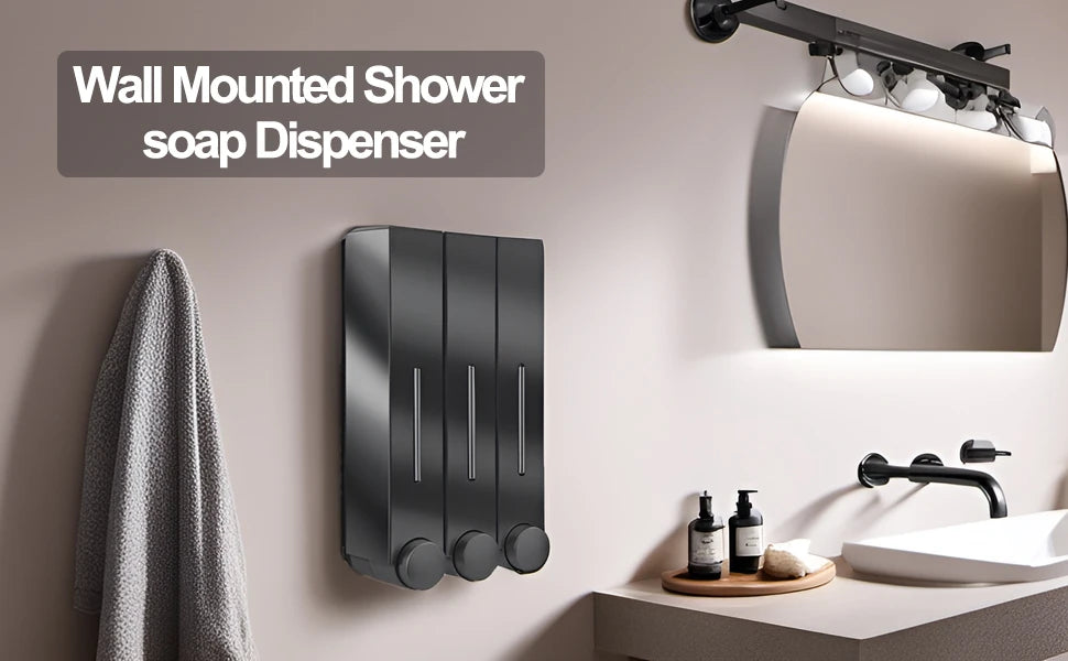 2026 New Liquid Soap Dispenser Wall Mount, 1 Chamber Bathroom Shower Pump Dispenser,Press Manually Lotion Soap Dispenser Use