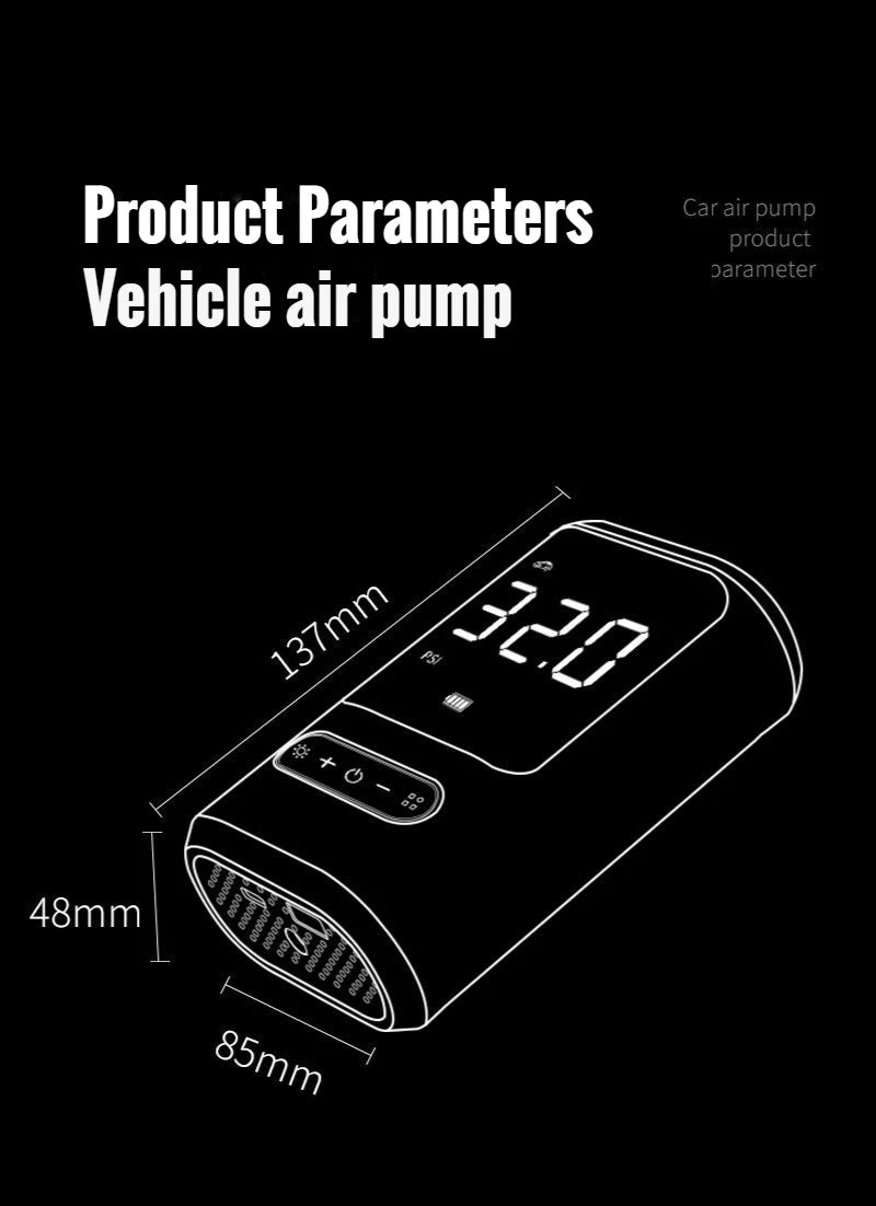 Xiaomi 150PSI 4000mAh Car Air Compressor Inflatable Pump With LED Lamp For Car Motorcycle Tyre Inflator Wireless Electric FOR