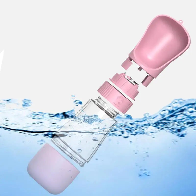 Portable Dog Water Bottle With Food Container Travel 2 in 1 Pet Water Dispenser For Small Large Dogs Cat Labrador Drinking Bowls